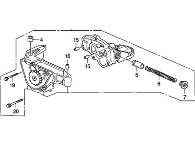 Honda OEM 00-09 S2000 Engine Oil Pump